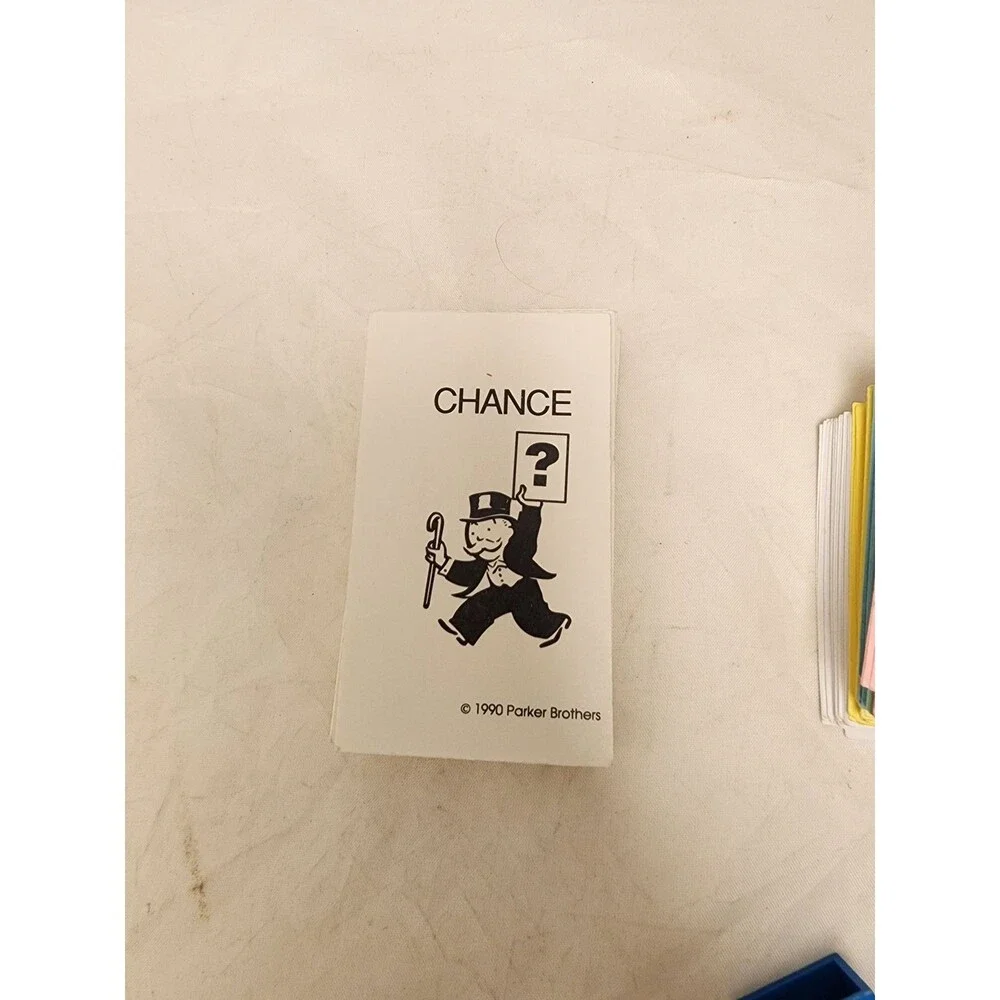 #7679 Monopoly Game pieces Houses Hotels cards Money c1990